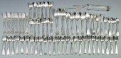 SILVER FLATWARE, MOSTLY COIN,
