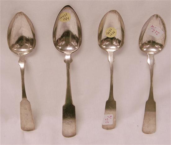 SILVER: Four coin silver serving
