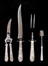 SILVER: FOUR KIRK & SONS SERVI
