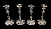 SILVER: FOUR ORNATE ELKINGTON