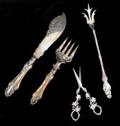 SILVER: FOUR PIECES OF SERVING