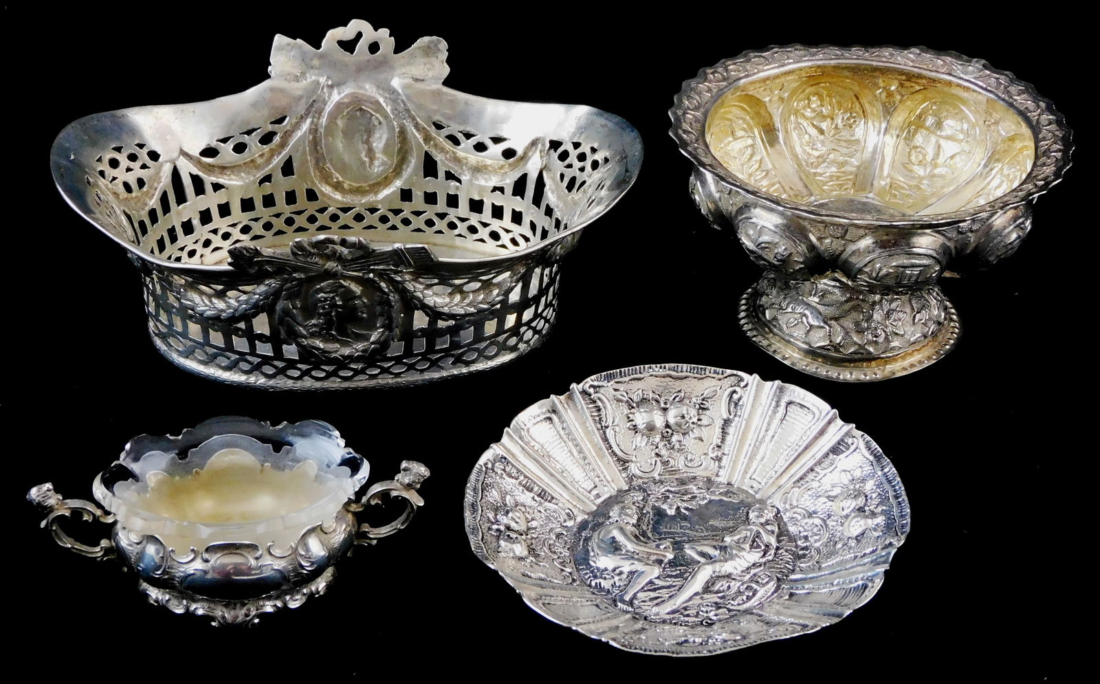 SILVER: FOUR PIECES OF TESTED AND