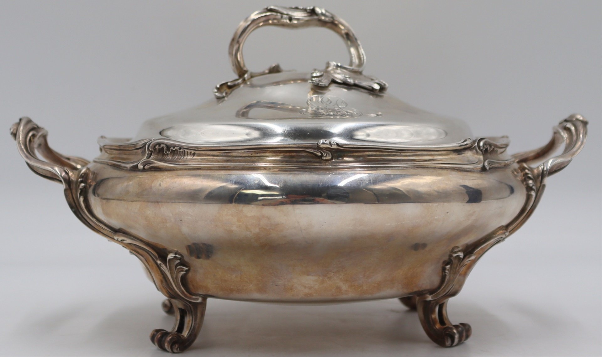 SILVER. FRENCH .950 SILVER FOOTED