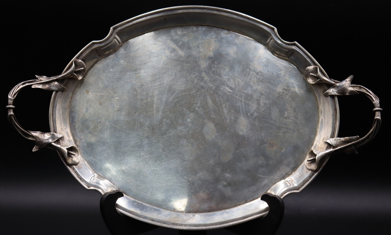 SILVER. GERMAN .800 SILVER TRAY