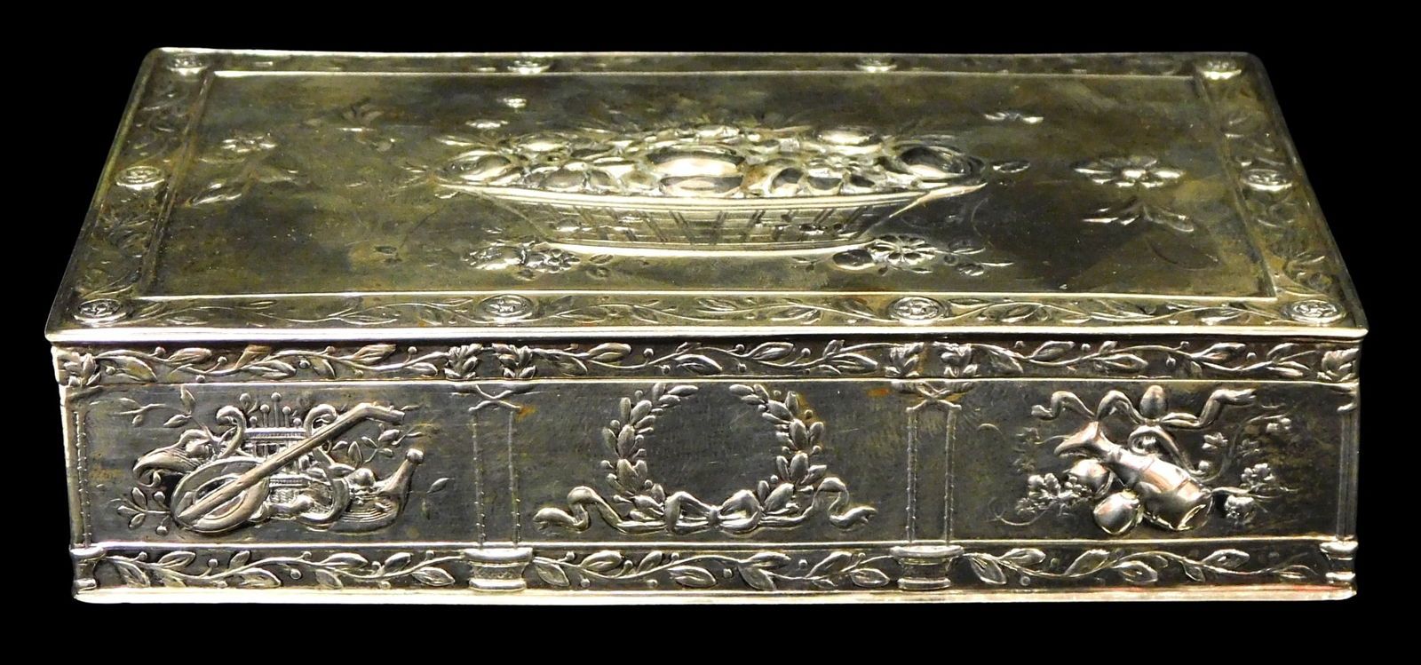 SILVER: GERMAN COIN SILVER BOX BY