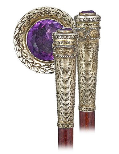 SILVER GILT AND JEWELED DRESS
