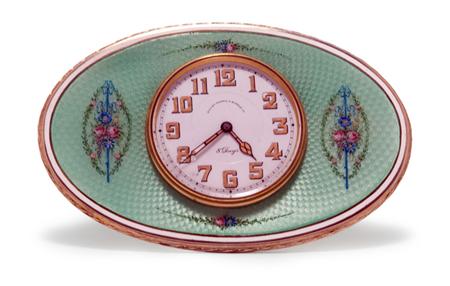 Silver Gilt Guilloche Enameled