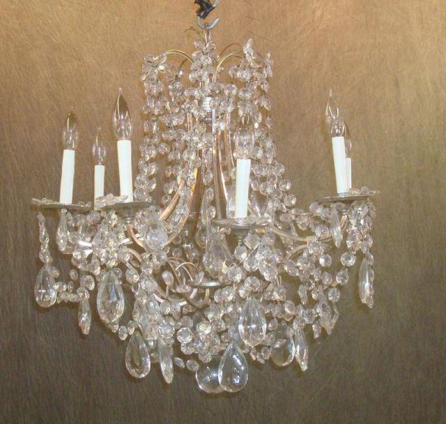 Silver Gilt Metal and Crystal