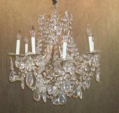 Silver Gilt Metal and Crystal