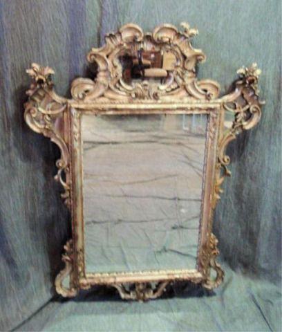 Silver Gilt Mirror. Great and