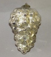 SILVER GRAPE CLUSTER KUGEL ORN