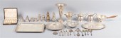 SILVER GROUP WITH TRAYS AND CO