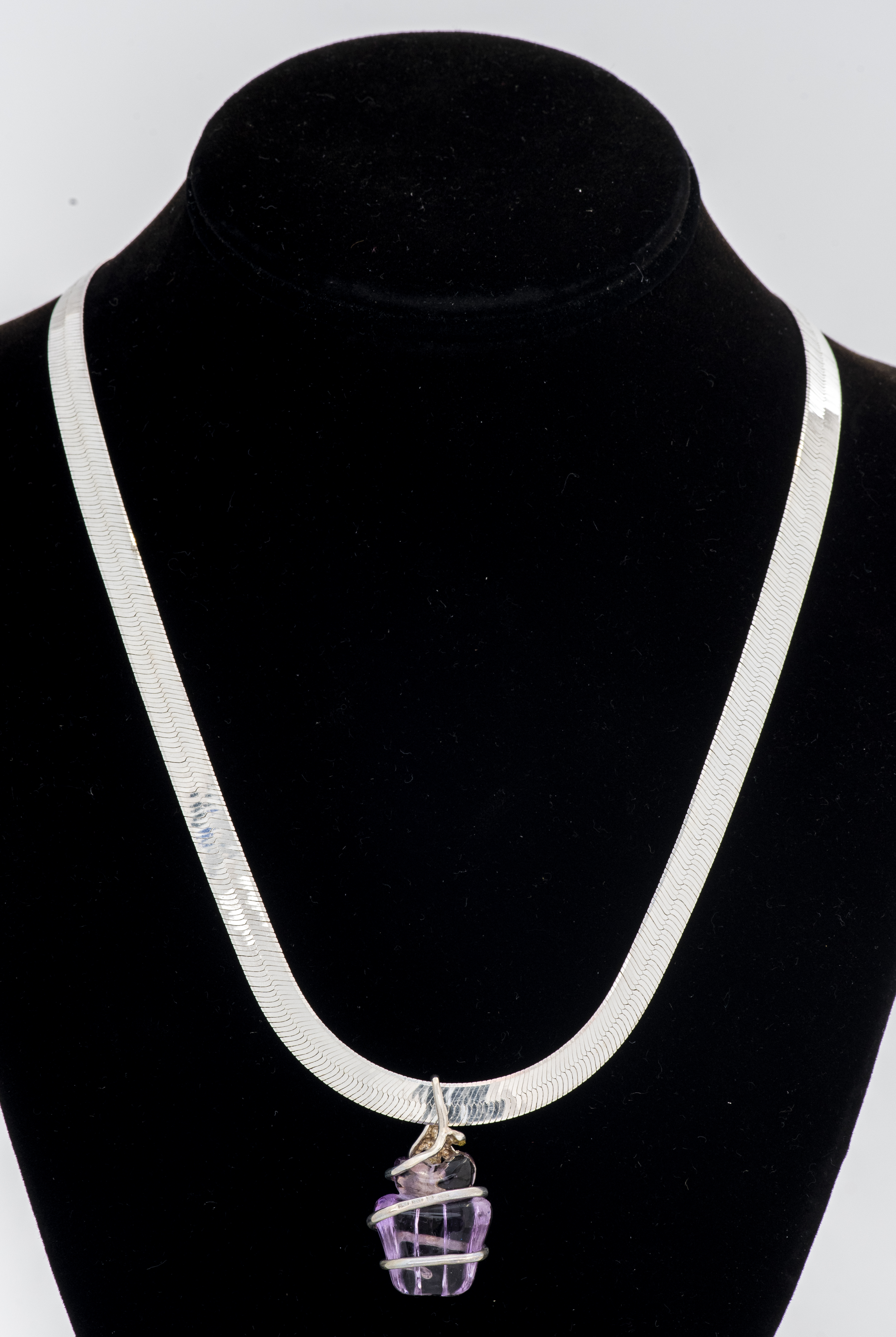 SILVER HERRINGBONE CHAIN WITH