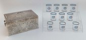 SILVER HUMIDOR AND OTHER SERVI