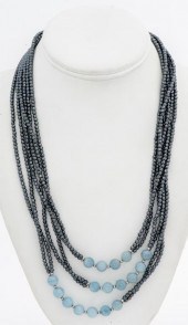 SILVER JADE & HEMATITE MULTI-S