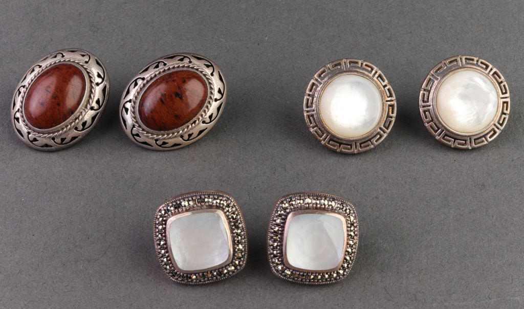 SILVER, JASPER, MOP, & MARCASITE