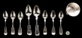 SILVER JULEP CUP AND 23 SPOONS