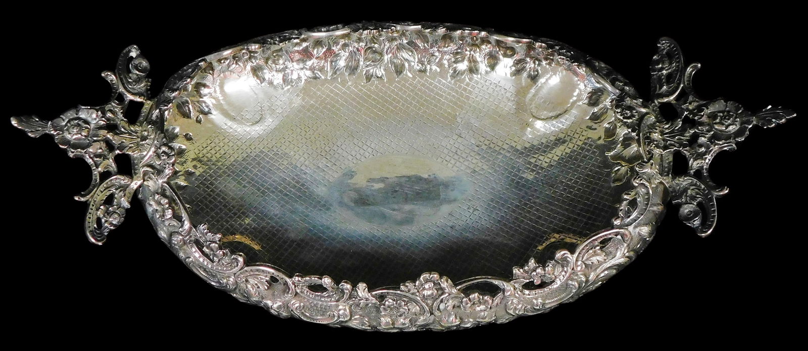 SILVER: KIRK & SONS REPOUSSE FOOTED