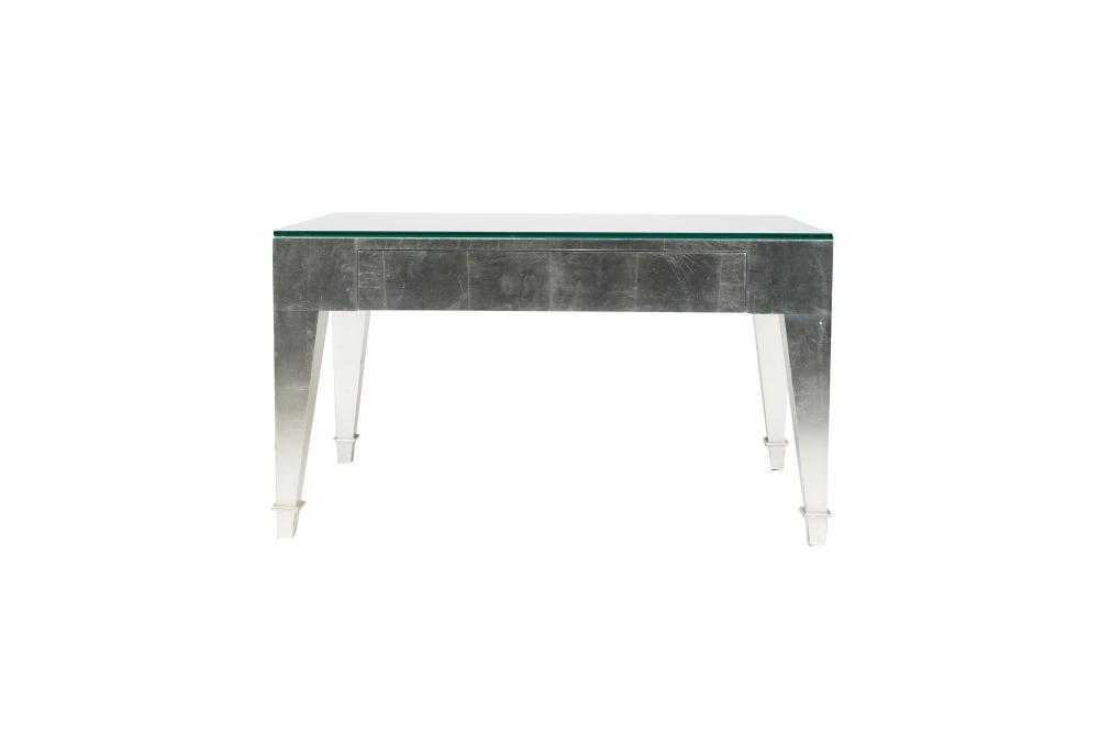 SILVER LACQUERED COFFEE TABLEwith