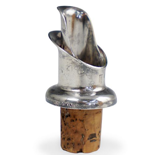 SILVER LIQUOR BOTTLE