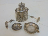 SILVER LOT, DUTCH TEA CADDY, T