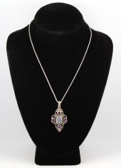 SILVER, MOONSTONE & AMETHYST P