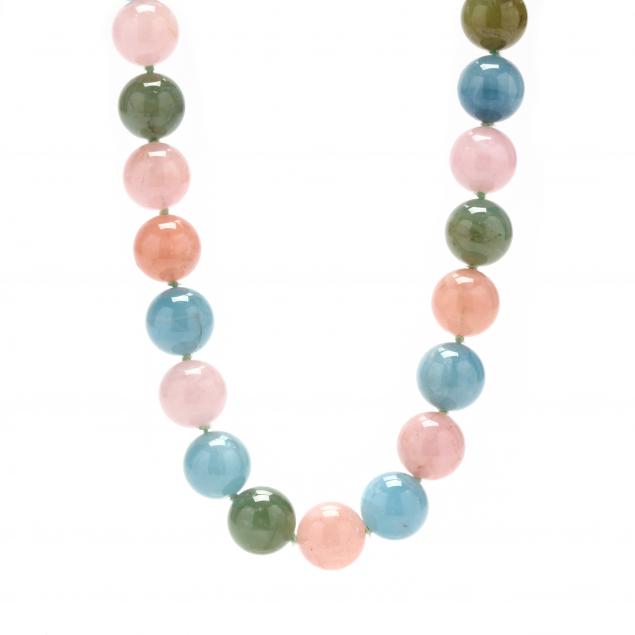 SILVER, MORGANITE, GREEN BERYL