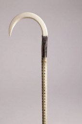SILVER MOUNTED BOAR'S TUSK HAN