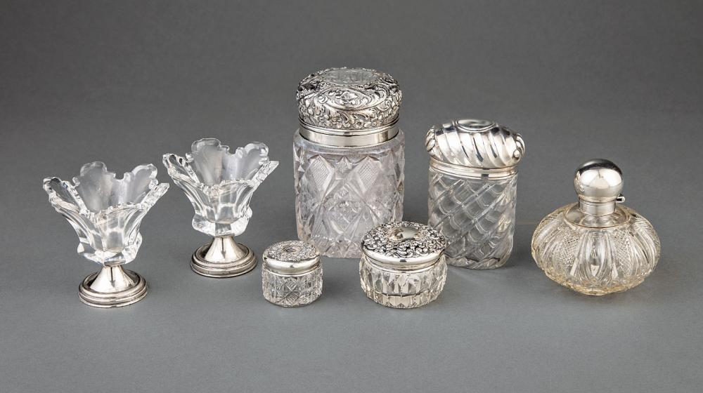 SILVER-MOUNTED CRYSTAL DRESSING