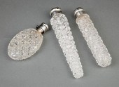 SILVER-MOUNTED GLASS SCENT FLA