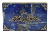 SILVER-MOUNTED LAPIS LAZULI TA