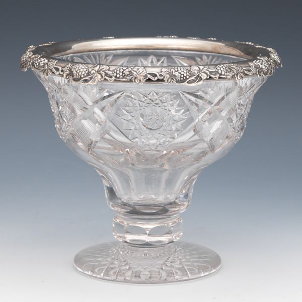 SILVER MOUNTED LARGE AMERICAN CUT