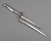 SILVER-MOUNTED NAVAL DIRK OWNE