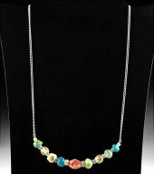 SILVER NECKLACE W/ ROMAN CARNE