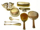 SILVER  nine pieces  marked st