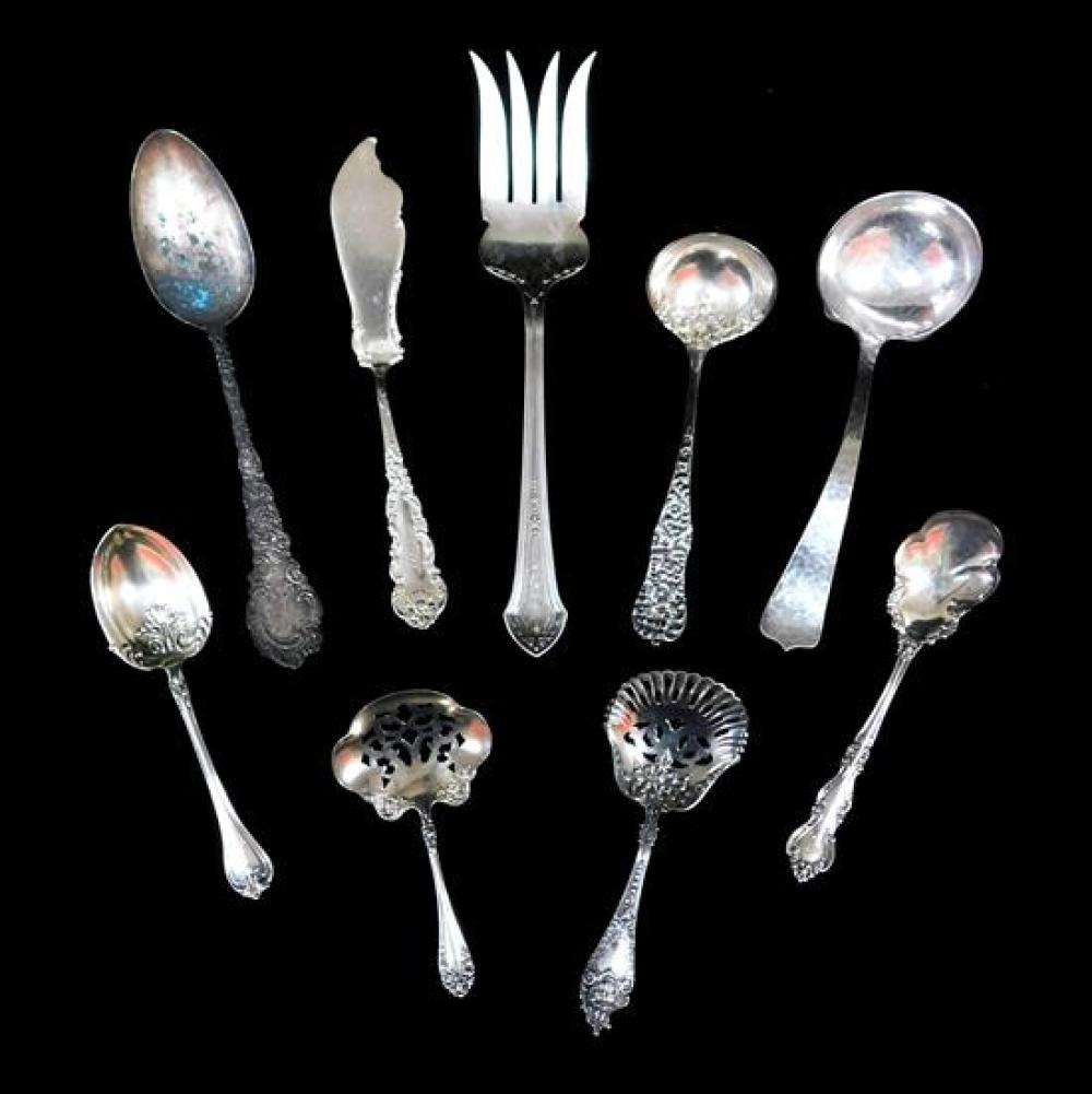 SILVER: NINE STERLING SERVING