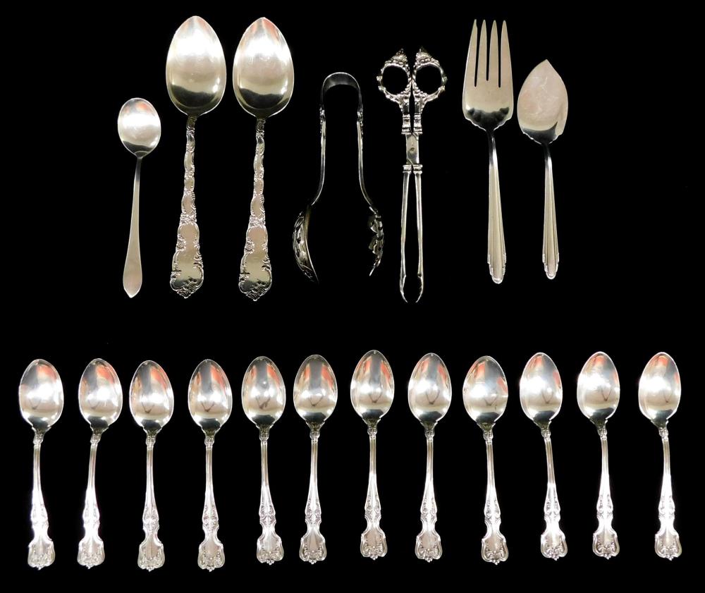 SILVER: NINETEEN SERVING PIECES