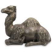 SILVER OVER BRONZE CAMEL SCULP
