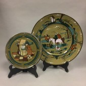 SILVER-OVERLAY BUFFALO POTTERY