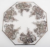 SILVER OVERLAY SERVING PLATTER
