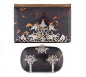 Silver overlay tortoiseshell b