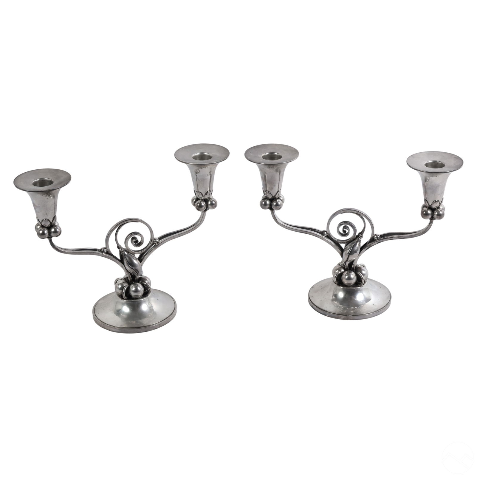 SILVER PAIR LA PAGLIA FLORAL