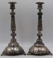 SILVER. PAIR OF 19TH C RUSSIAN