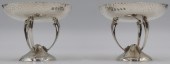 SILVER. PAIR OF ART NOUVEAU EN