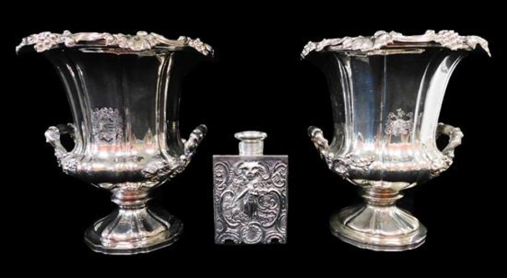 SILVER: PAIR OF CAMPAGNA FORM