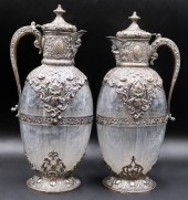 SILVER. PAIR OF CHARLES EDWARD