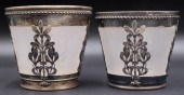 SILVER. PAIR OF EMILE LANGLOIS