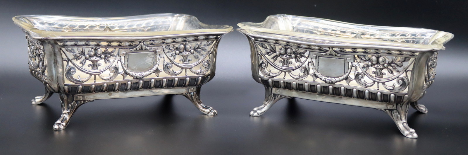 SILVER. PAIR OF GERMAN LAZARUS