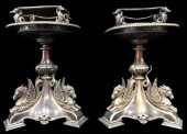 SILVER: PAIR OF MID-19TH C. EN