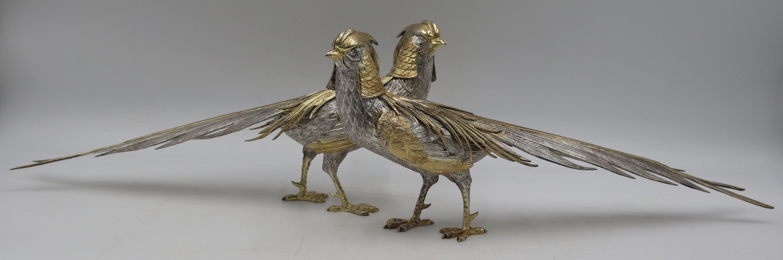 SILVER. PAIR OF SPANISH SILVER